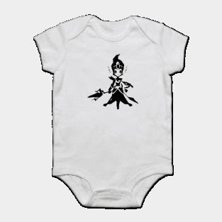 Sylphid minimal silhouette white Baby Bodysuit